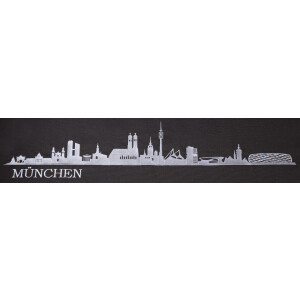 Strandkorb Ammersee Teak Bullauge - PE grau - Skyline München