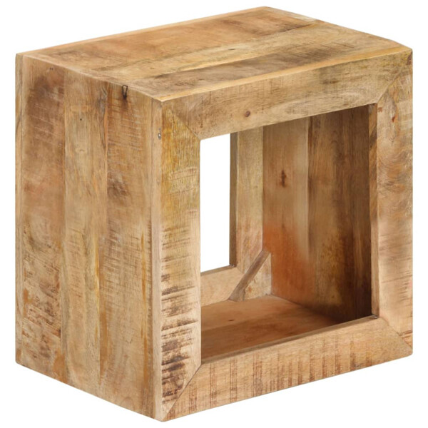 Beistelltisch / Hocker Cube 40 x 30 cm - Massivholz Mango
