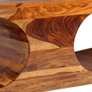 Couchtisch Curve 90 x 50 cm - Massivholz Palisander